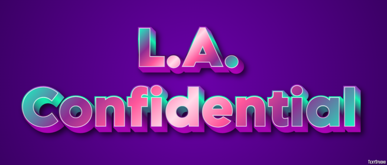 L.A. Confidential Text Effect