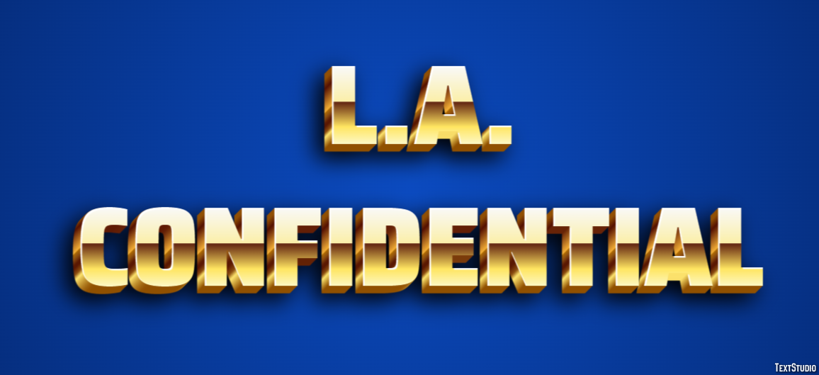 L.A. Confidential Text Effect
