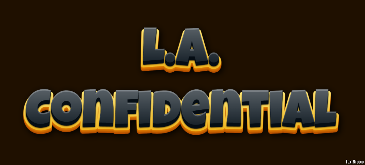 L.A. Confidential Text Effect