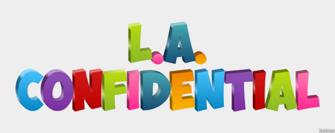L.A. Confidential Text Effect