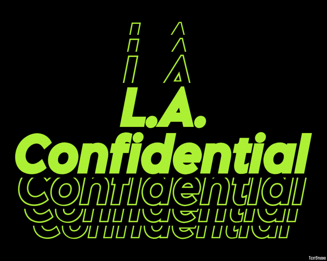 L.A. Confidential Text Effect