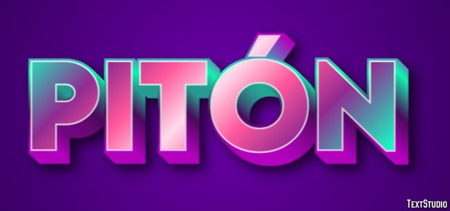 Pitón テキスト効果