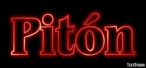 Pitón テキスト効果