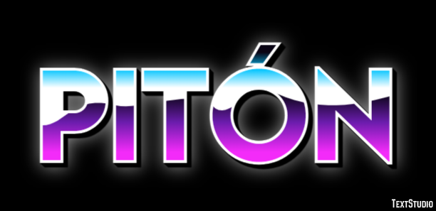 Pitón テキスト効果