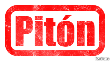 Pitón Efecto de texto