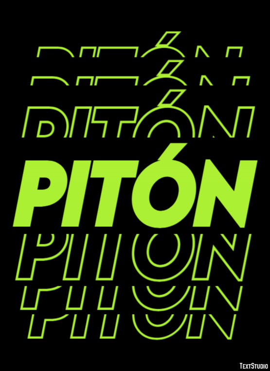 Pitón テキスト効果