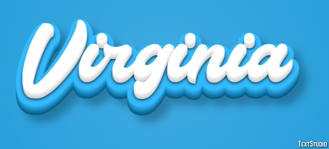 Virginia Text effect