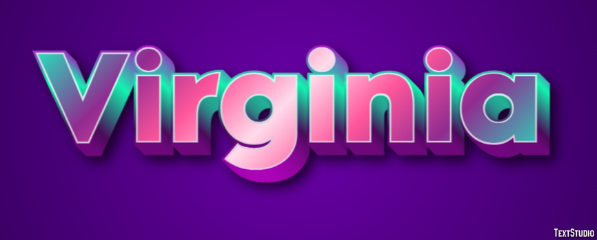 Virginia Text effect