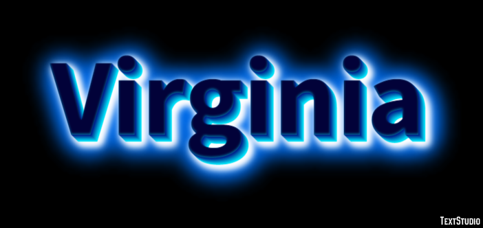 Virginia Text effect