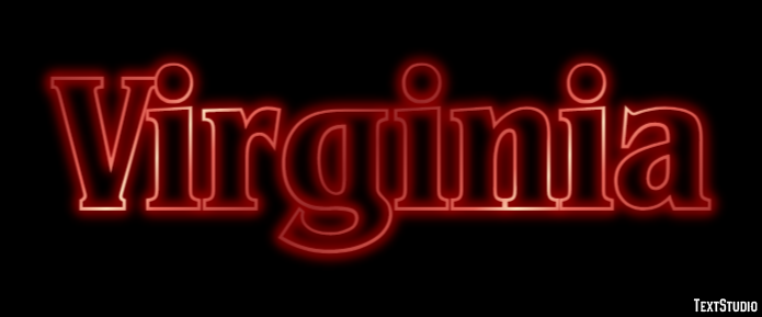 Virginia Text effect