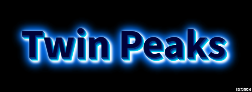 Twin Peaks Efeito de texto