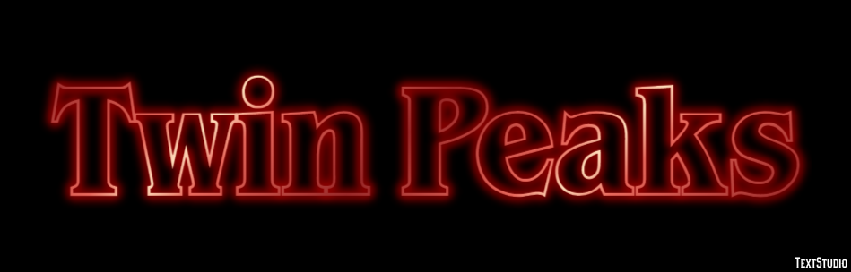 Twin Peaks Efeito de texto