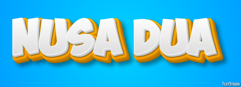 Nusa Dua テキスト効果