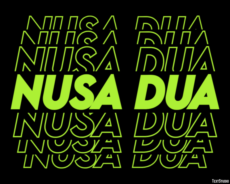 Nusa Dua Efekt tekstowy