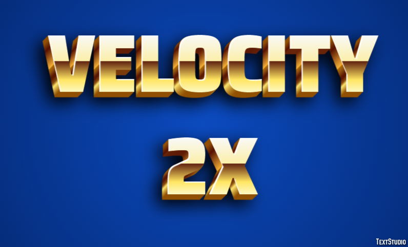 Velocity 2X Efecto de Texto
