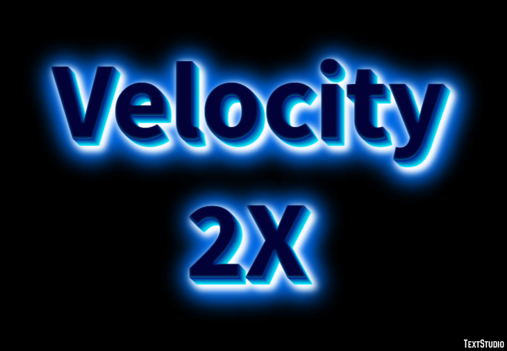 Velocity 2X Efecto de Texto