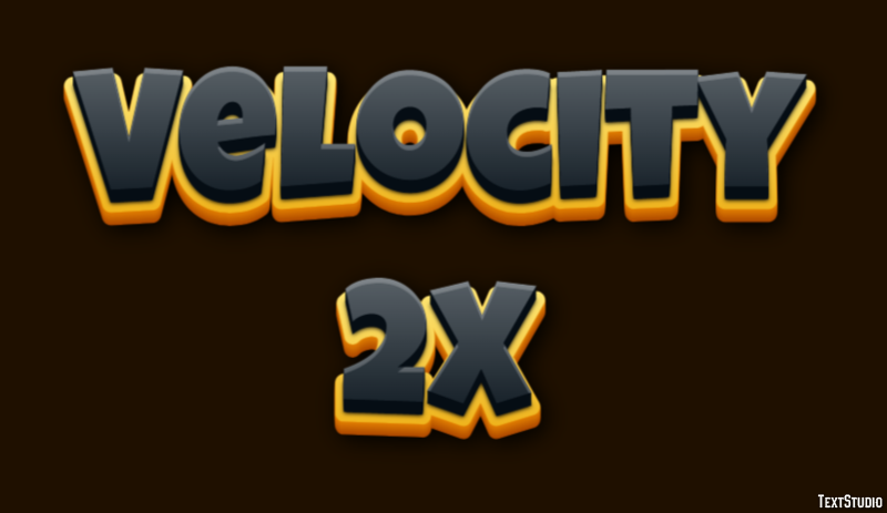 Velocity 2X Efecto de Texto