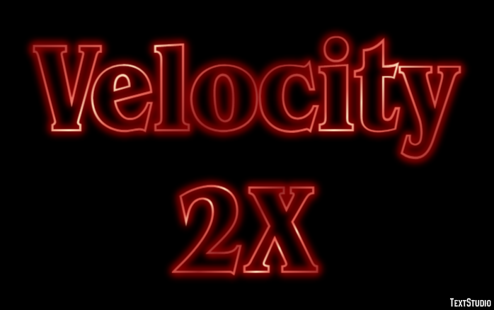 Velocity 2X Effetto testo