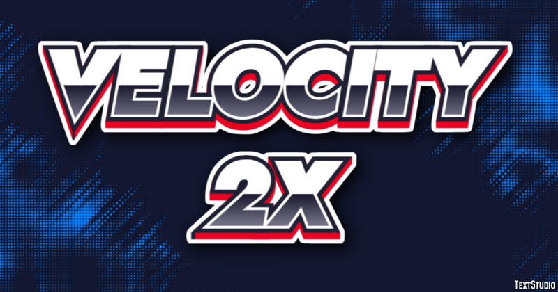 Velocity 2X Effetto testo