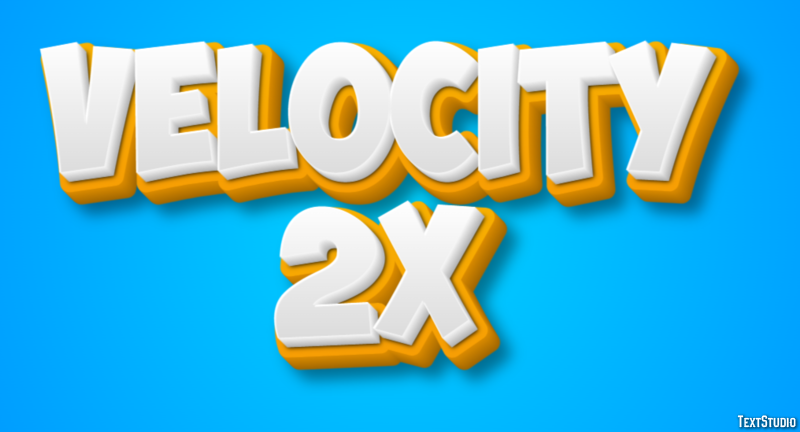 Velocity 2X Efecto de Texto