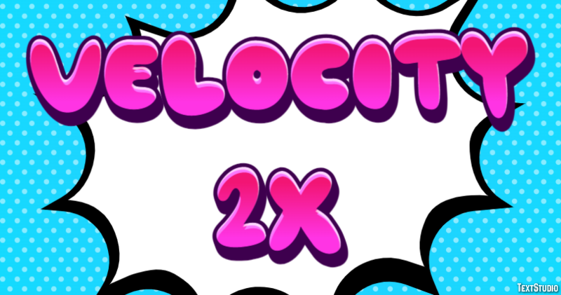 Velocity 2X Effetto testo