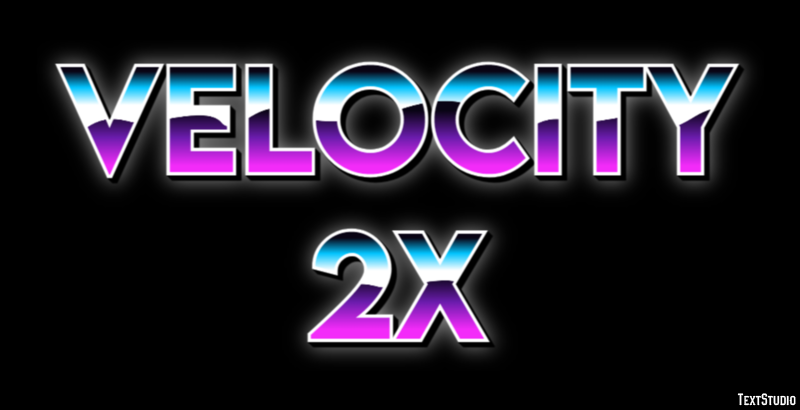 Velocity 2X Effetto testo