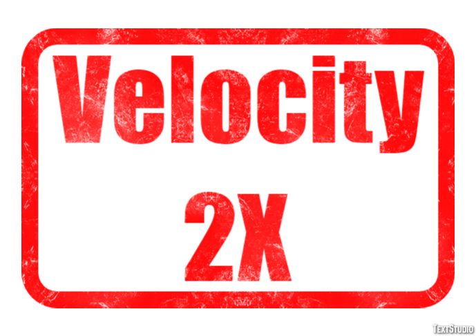 Velocity 2X Effetto testo