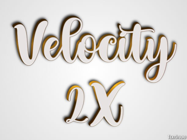 Velocity 2X Efecto de Texto