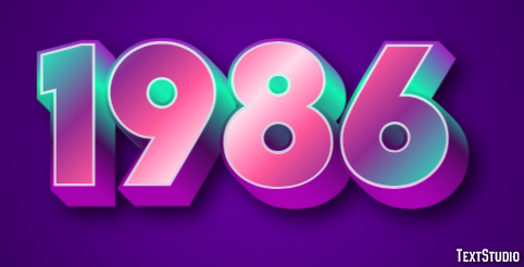 1986 Texteffekt
