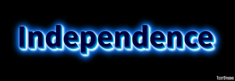 Independence Efecto de Texto