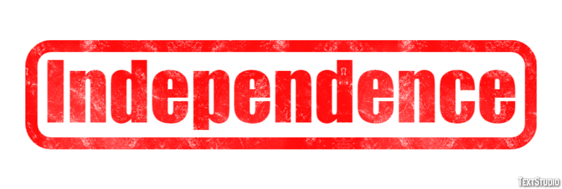 Independence Effetto testo