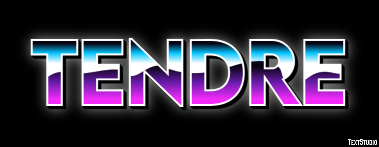 Tendre Effet de texte