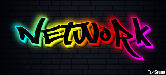 Network Text Effect