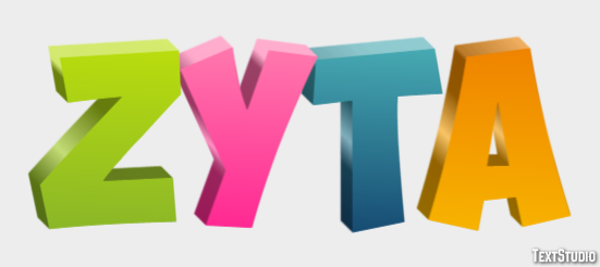 Zyta Efekt tekstowy