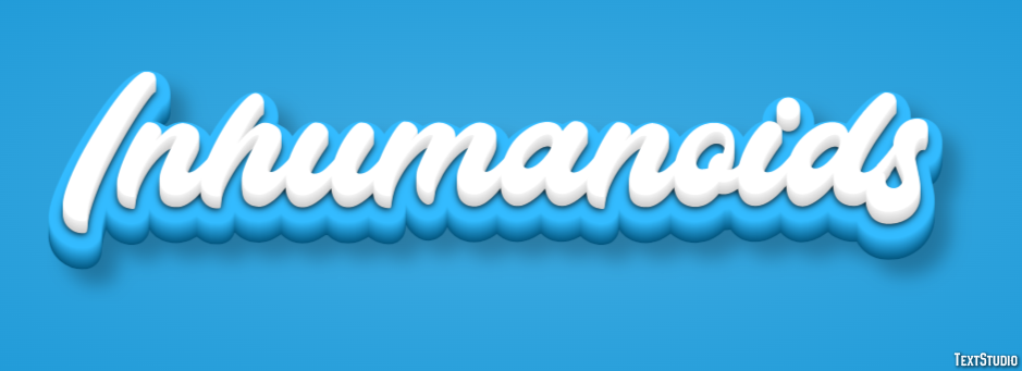 Inhumanoids Text effect