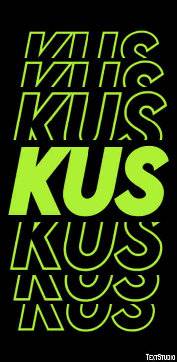 Kus Tekst effect