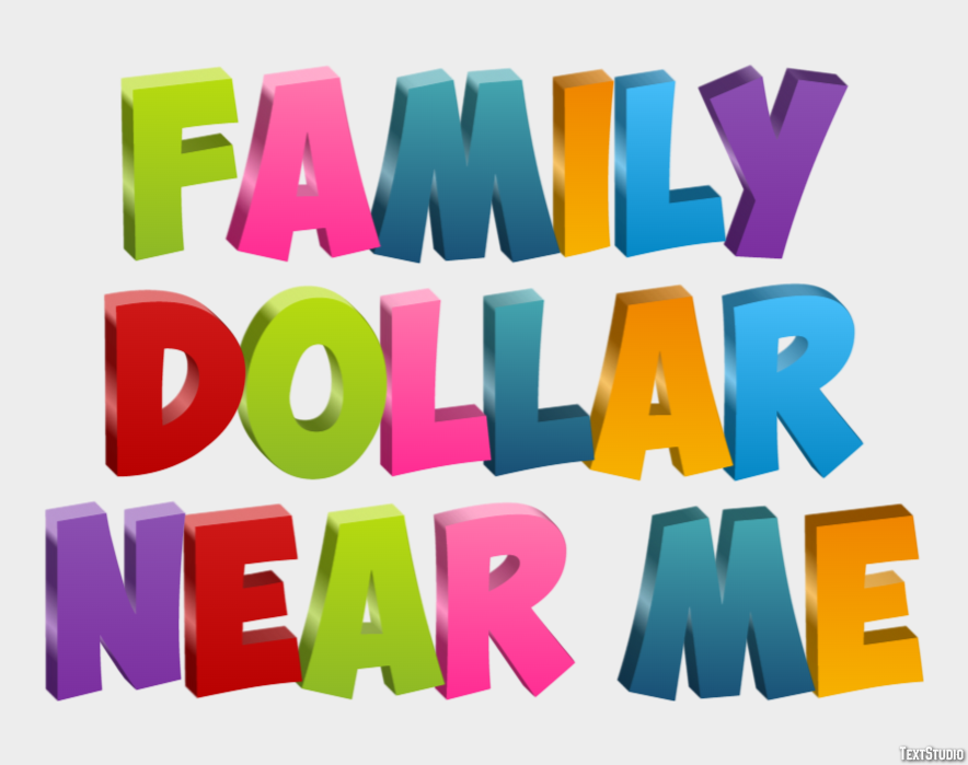 Family Dollar Near Me Effetto testo