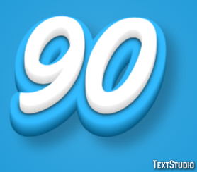 90 Text Effect