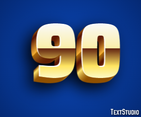 90 Text Effect