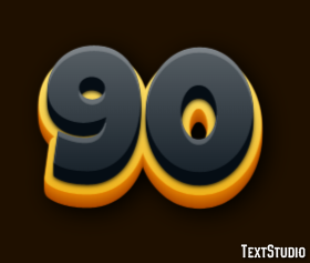 90 Text Effect
