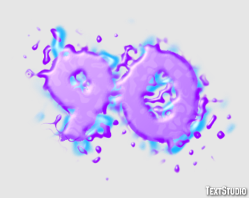 90 Text Effect