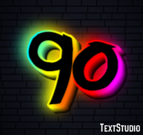 90 Text Effect
