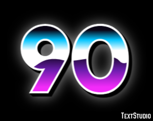 90 Text Effect