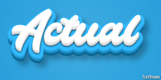 Actual Text Effect