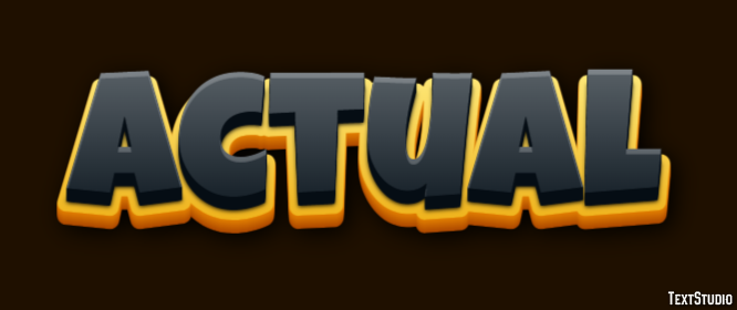 Actual Text effect
