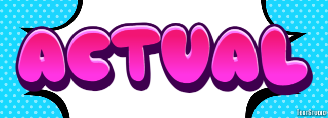 Actual Text effect