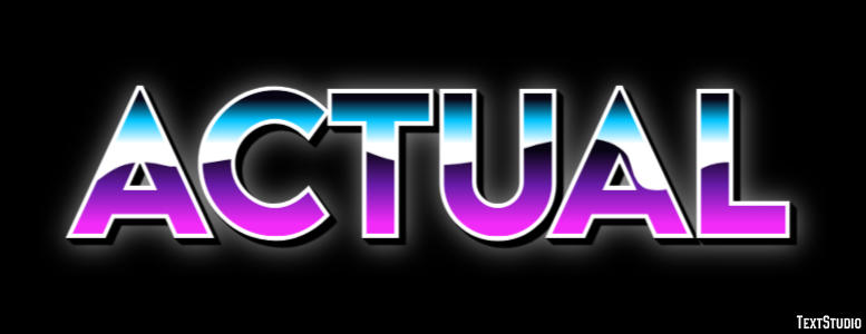 Actual Text effect