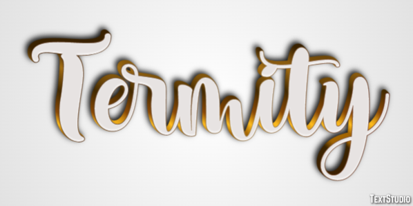 Termity Efekt tekstowy