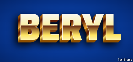 Beryl Efeito de texto