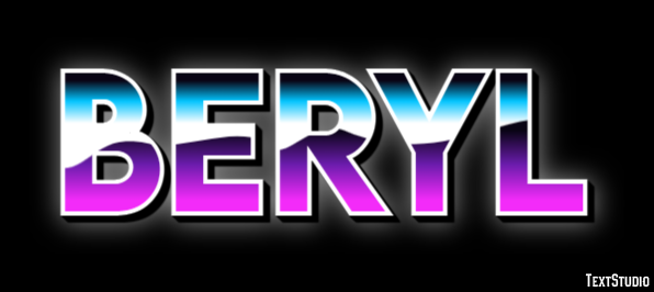 Beryl Эффект текста